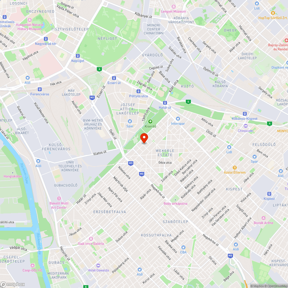 Postaládák random elhelyezése bejelentés helye