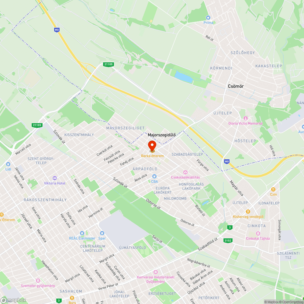 Kerékpárútra hajló korlát bejelentés helye