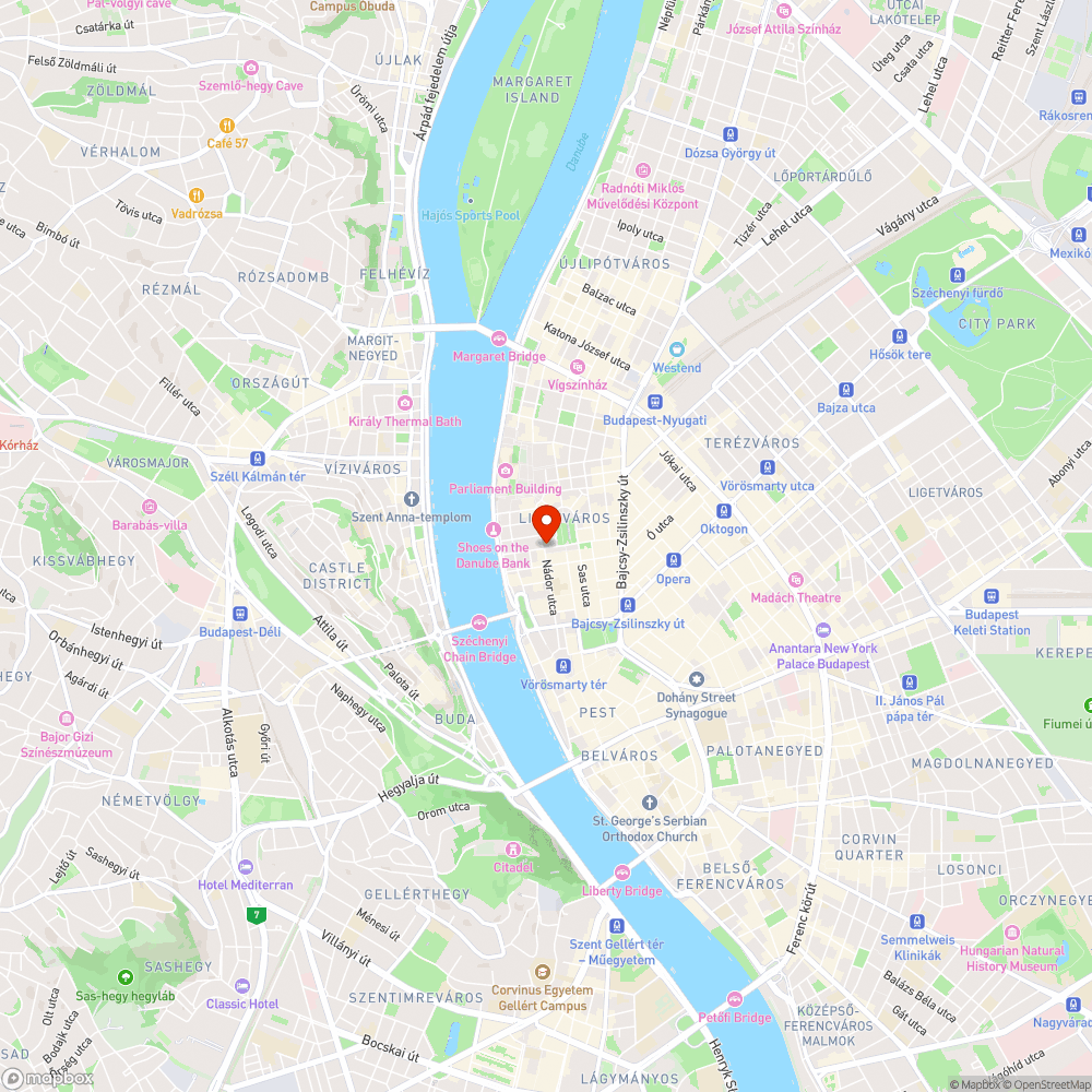 Omlásveszély - Szabadság tér bejelentés helye