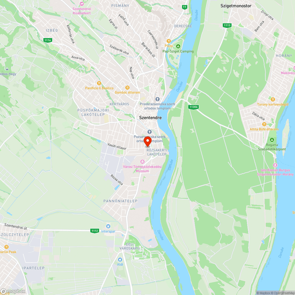 Megrongált tűzcsap bejelentés helye