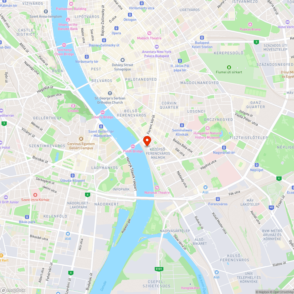 Kátyú Boráros tér - Lechner Ödön fasor bejelentés helye
