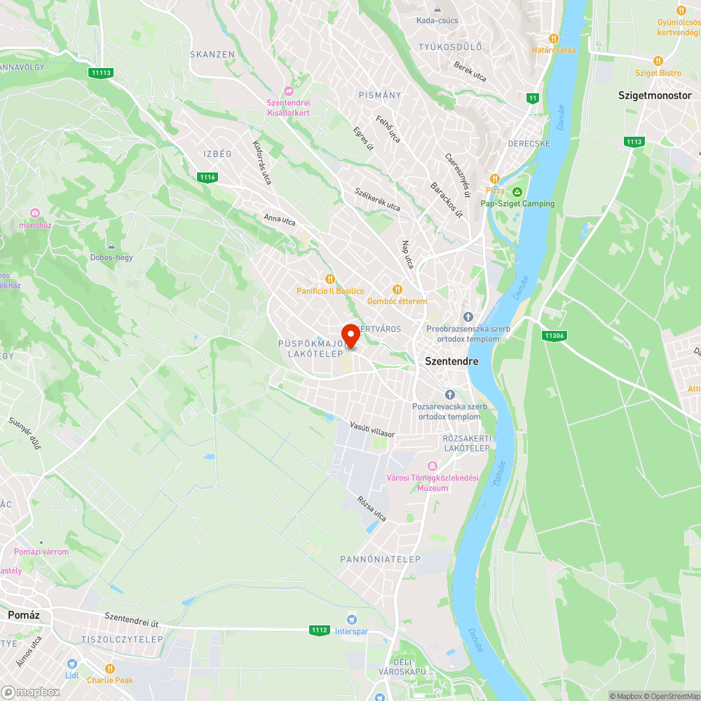 Kátyúk a Móricz Zsigmond Gimnáziummal szemben bejelentés helye