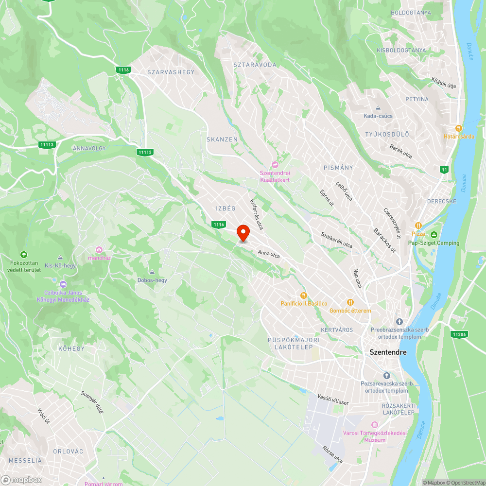 Kátyú a József utcában bejelentés helye