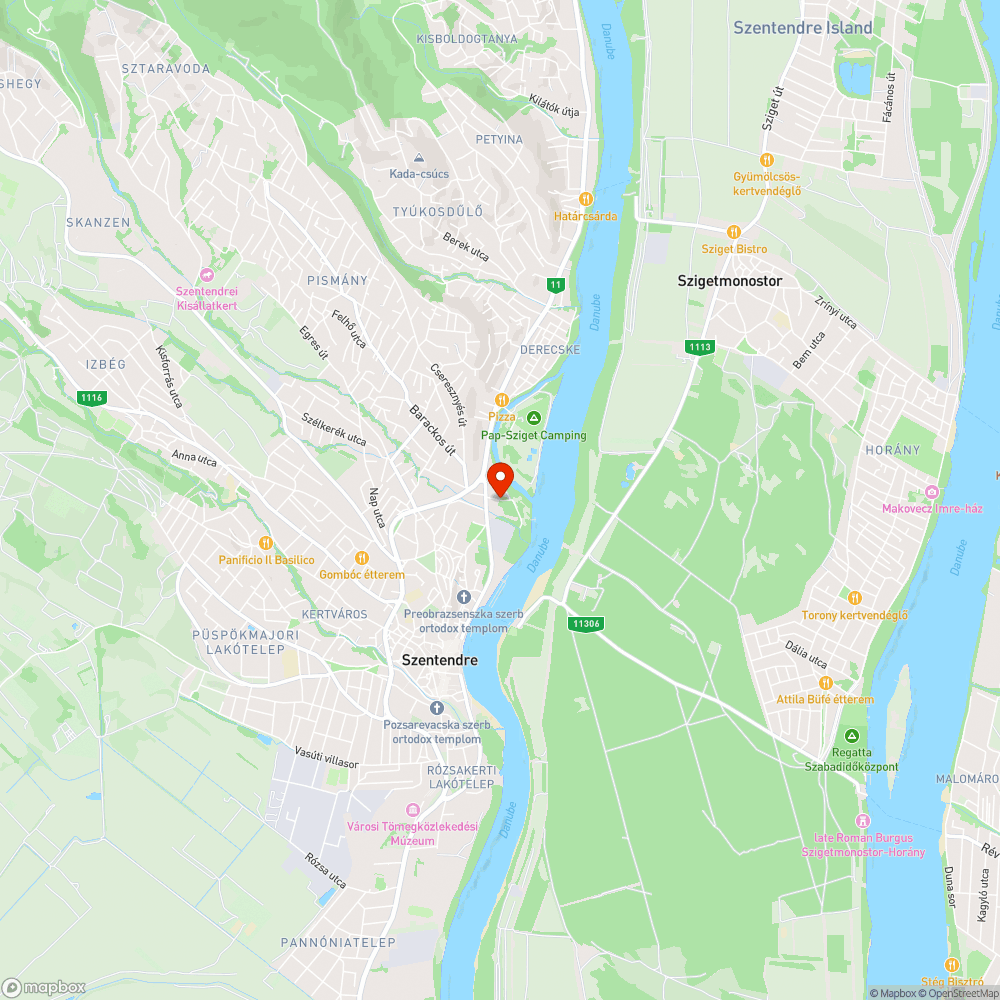 Csőtörést követő útjavítás Sziget utca bejelentés helye