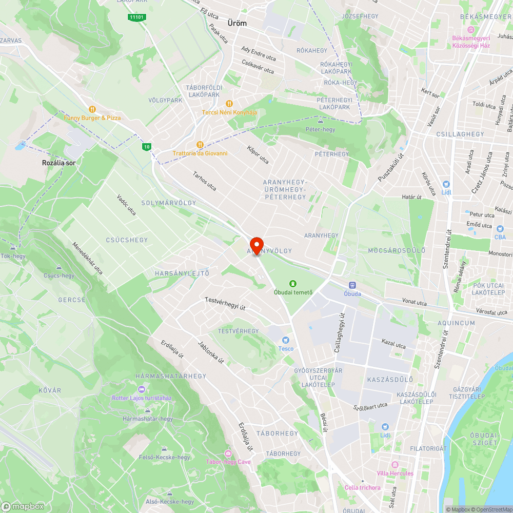 Viharban leszakadt jelzőlámpa (Bécsi út) bejelentés helye
