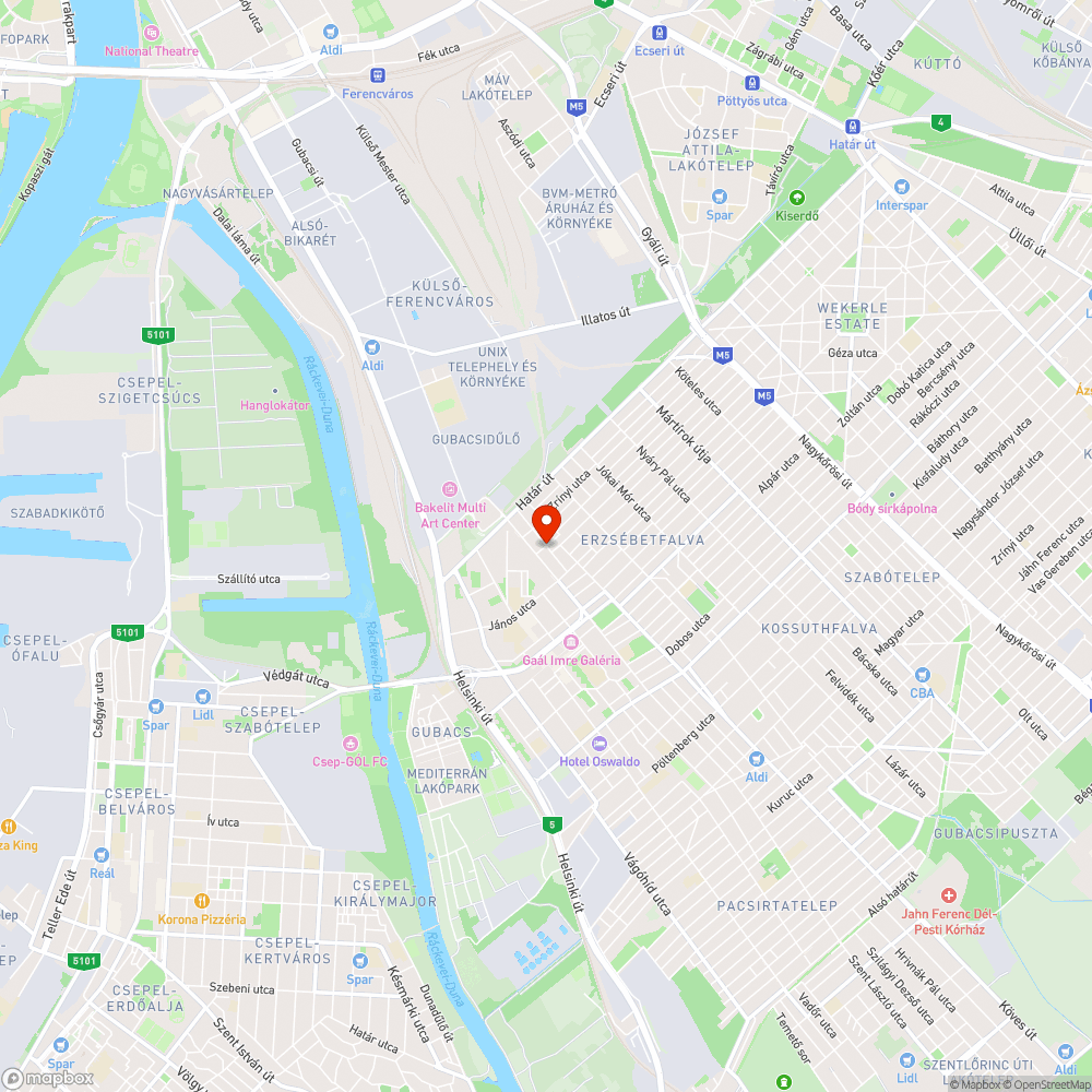 Egy bevásárlókosárnyi szemét bejelentés helye