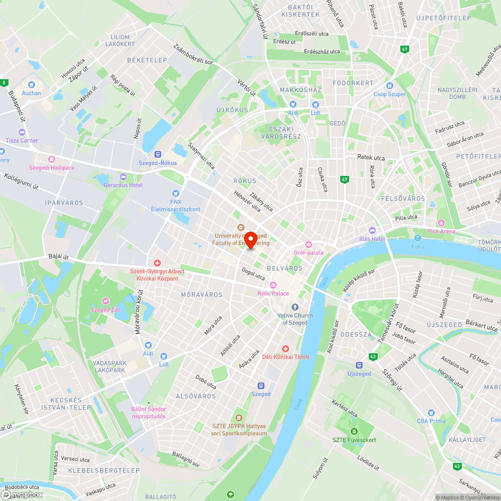 Kátyú az Attila utcában bejelentés helye