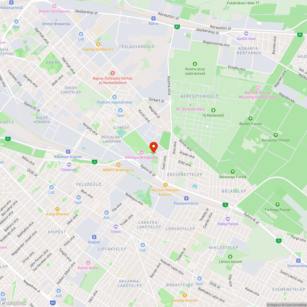 Illegális szemét lerakás bejelentés helye