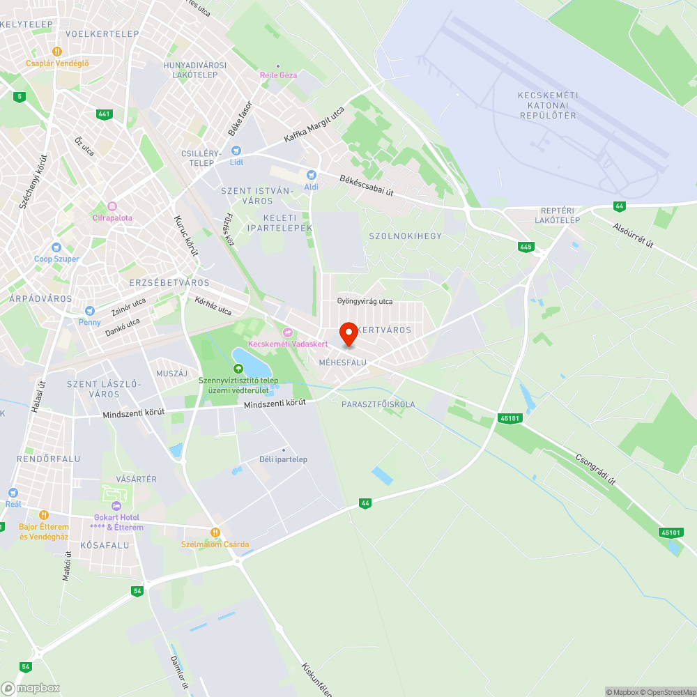 Balesetveszélyes járda a Műkertvárosban bejelentés helye