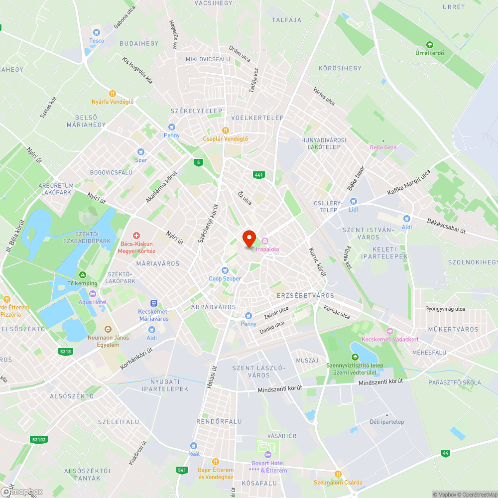 Eldugult esővíz elvezető a főtéren bejelentés helye