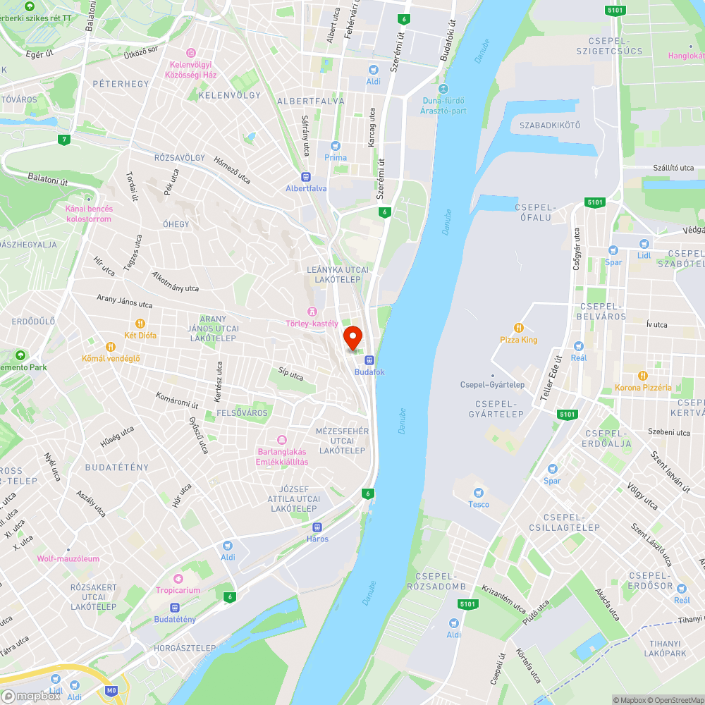 Budafok, Városház tér bejelentés helye