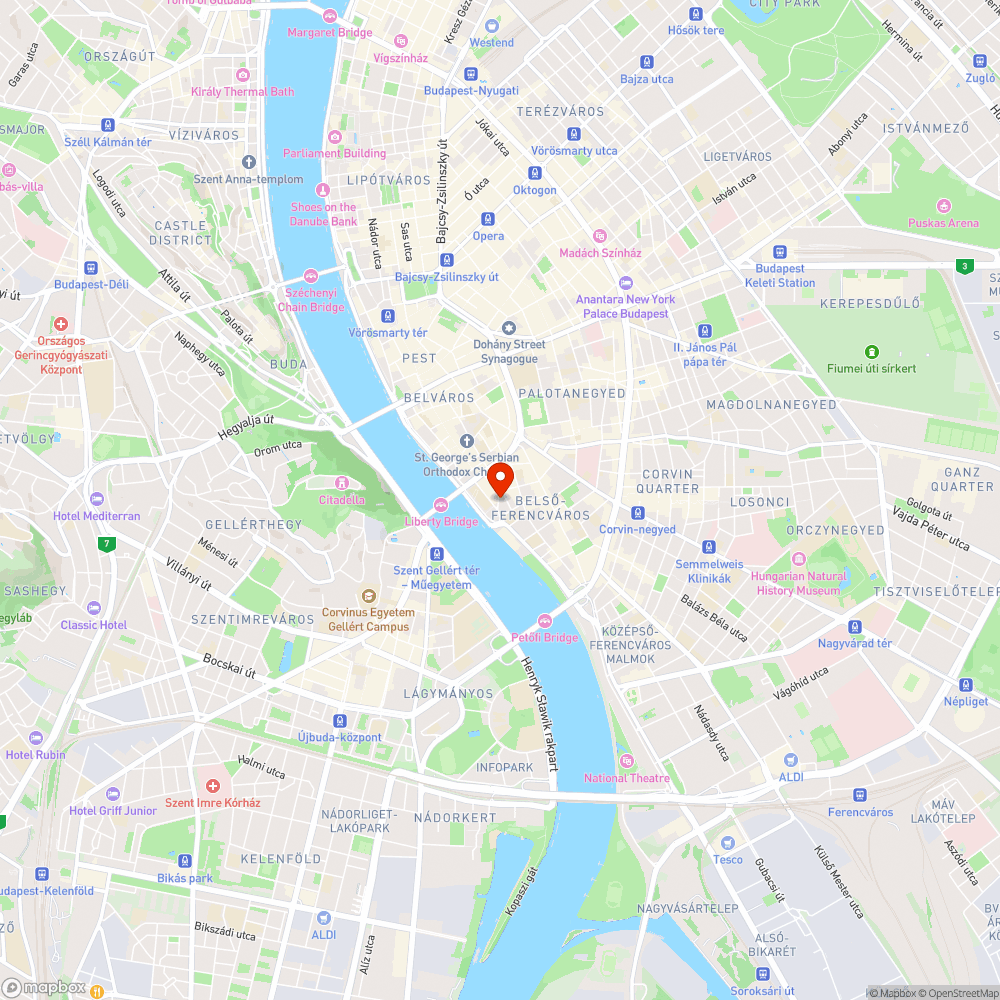 Csarnok téri útburkolat bejelentés helye