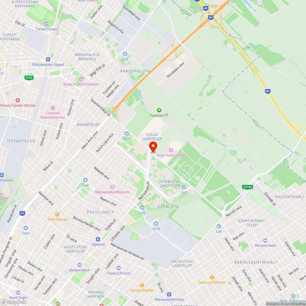 Virágágyásba vezető zebra bejelentés helye