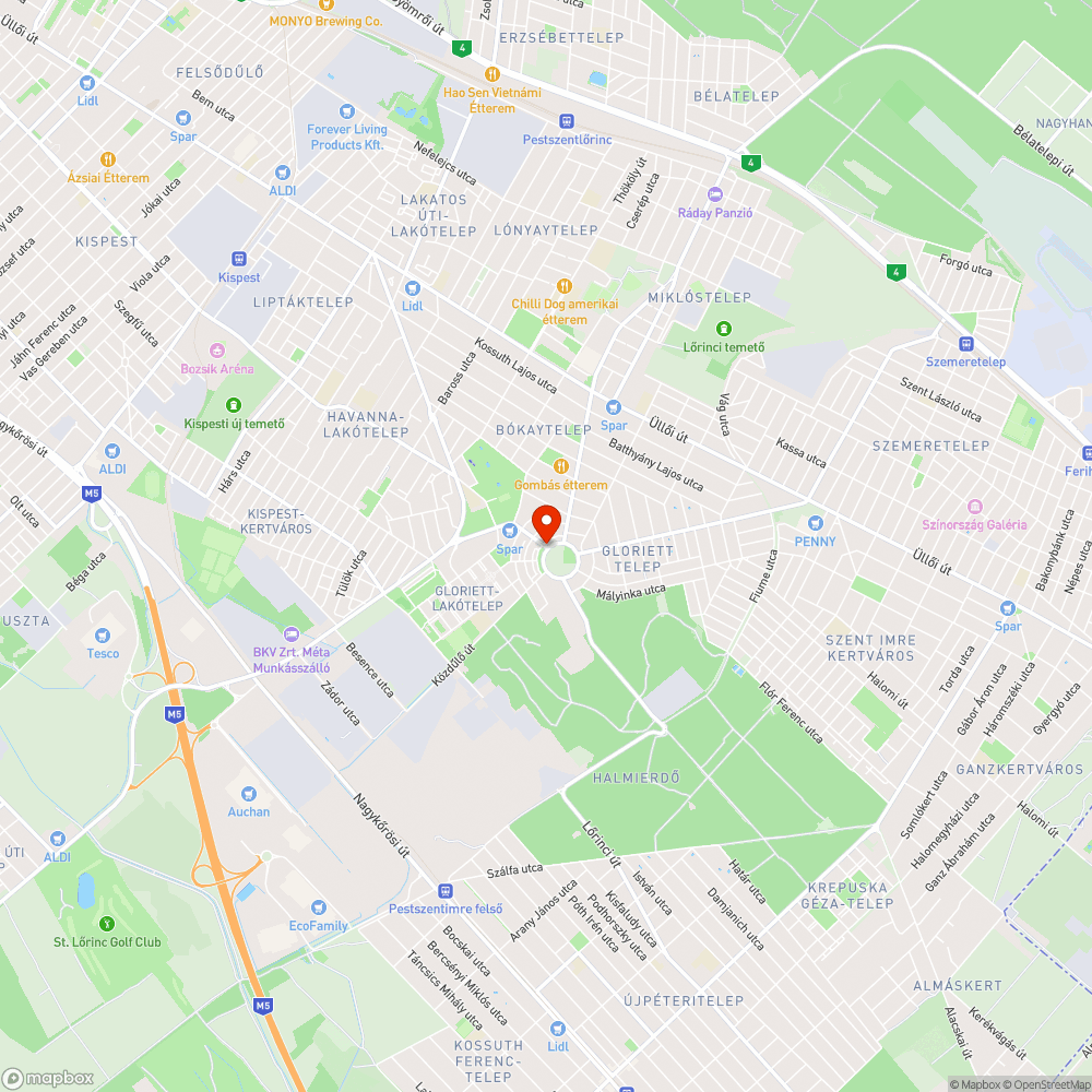 Sallai Imre utca - Gilice tér - Petőfi utca bejelentés helye