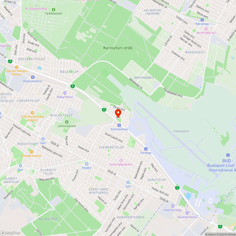 Szepes utcai szőnyegbombázás bejelentés helye