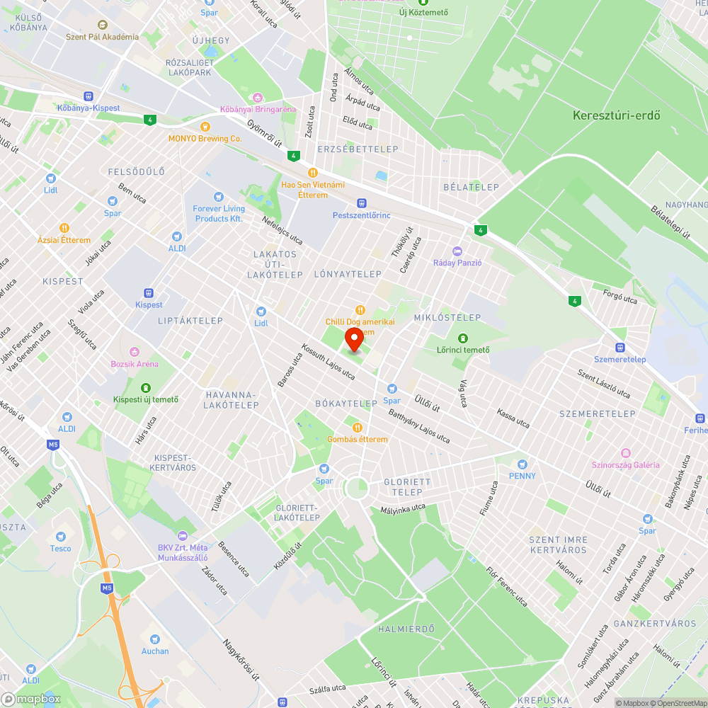 Mozgáskorlátozott parkolóhely 18. kerületi piac bejelentés helye