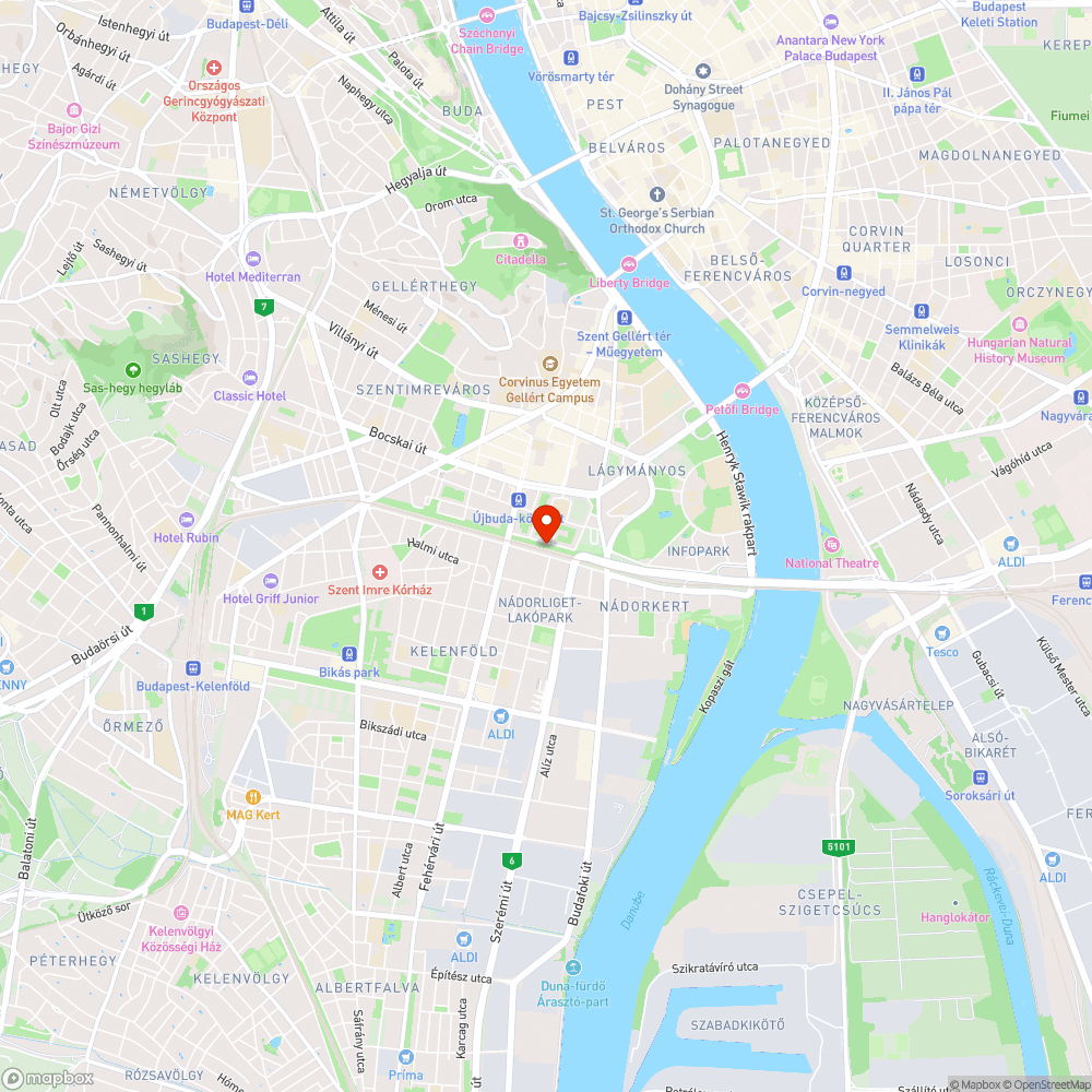 Összefirkált épület a Hamzsabégi úton bejelentés helye