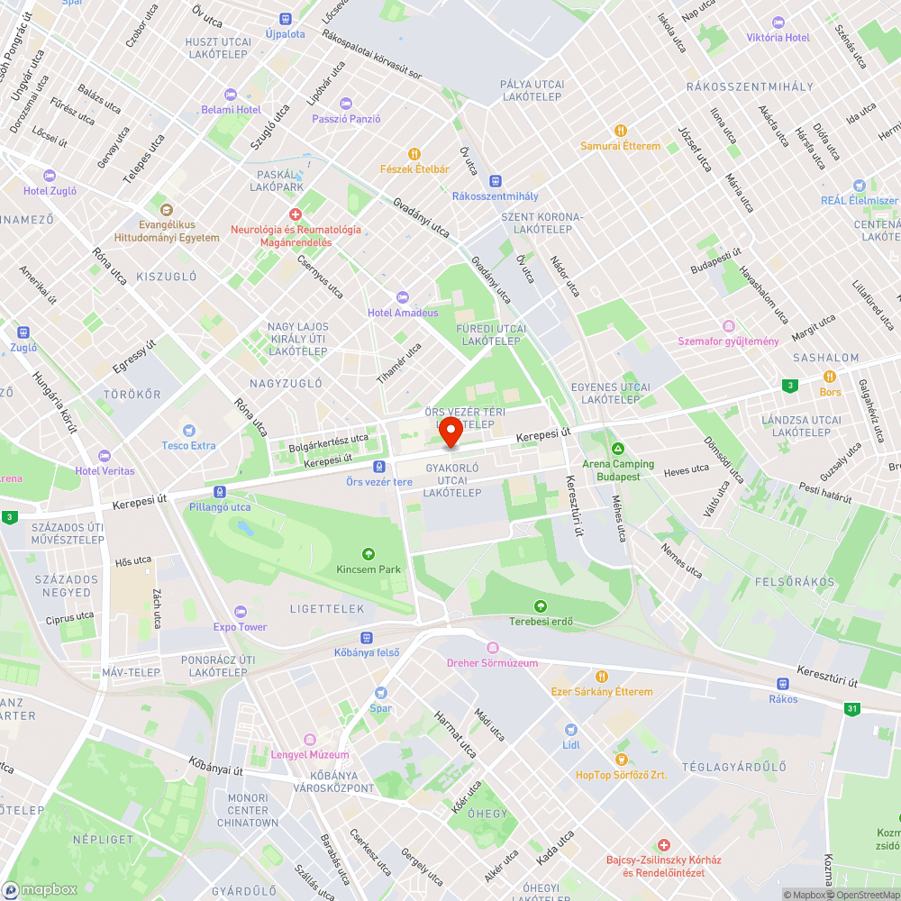 Árkád parkoló tábla bejelentés helye