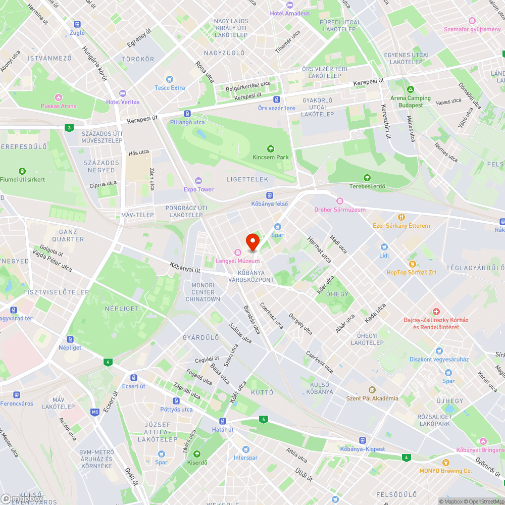 X.ker. Állomás u 25 - Vásárló u bejelentés helye