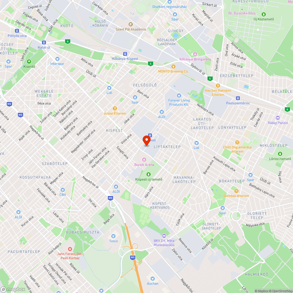 Cementsár és tönkretett járda bejelentés helye