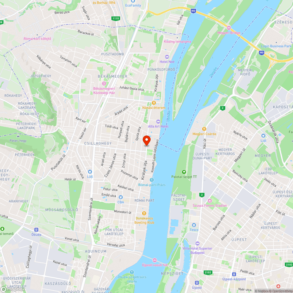 Gyalogátkelő hiány 6 buszmegállónyi távon bejelentés helye