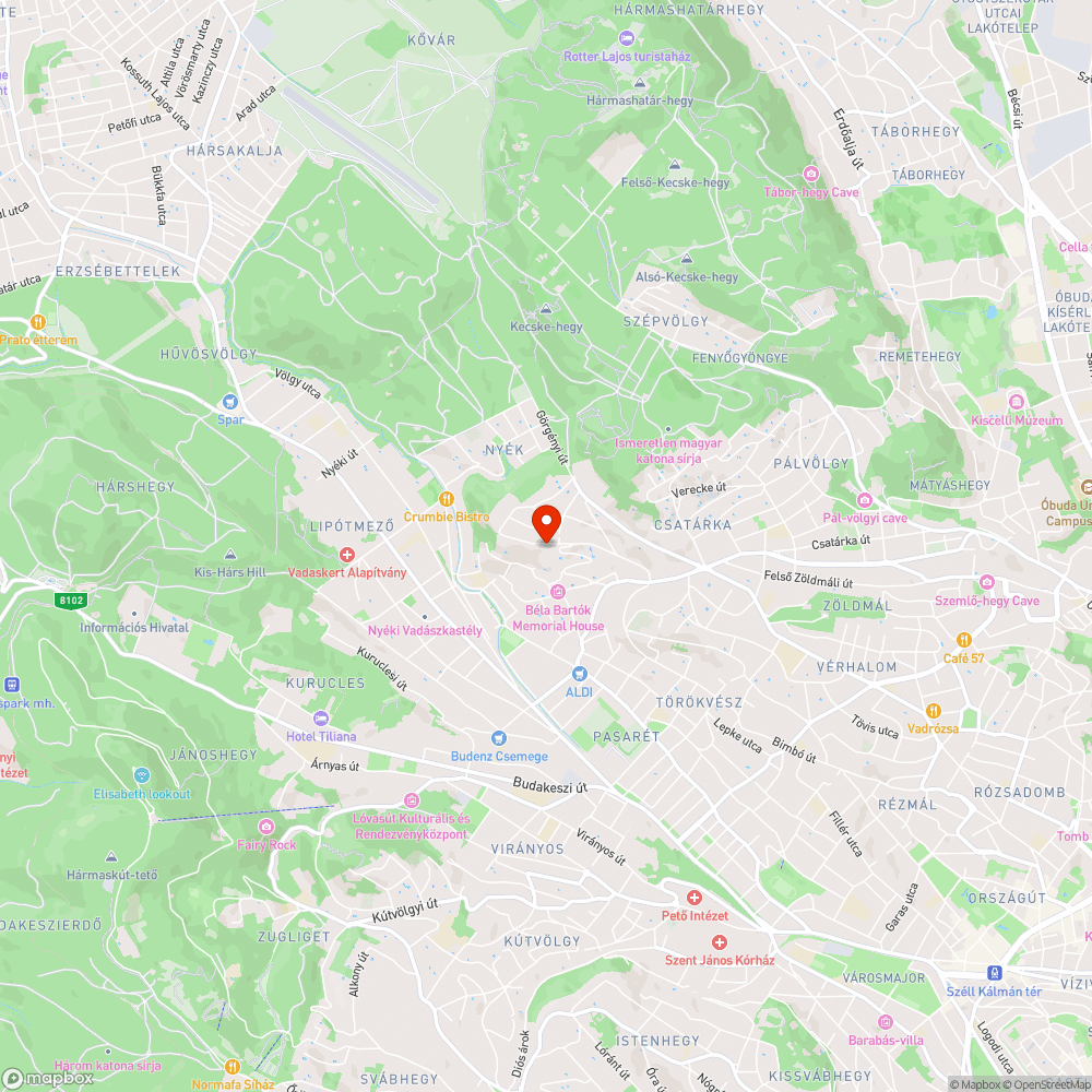 Nagybányai út, kátyúk bejelentés helye