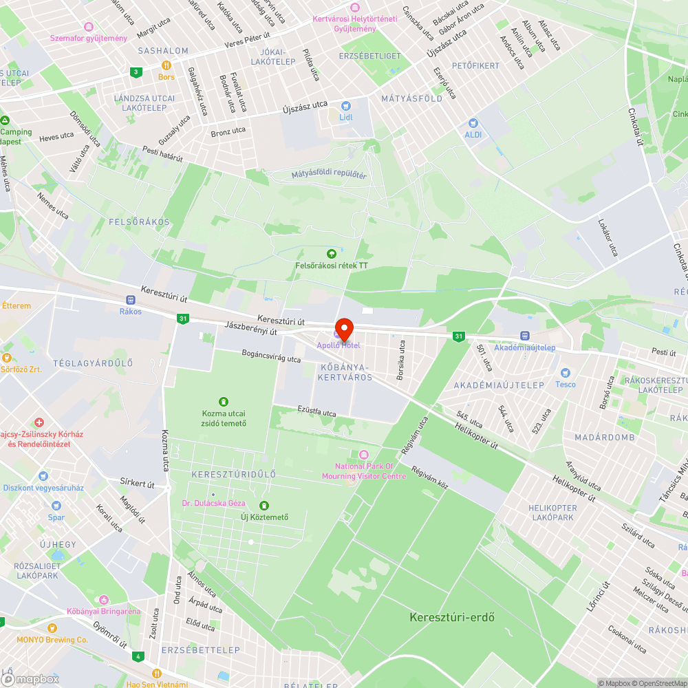 töredezett járdaszegély Kőbányán bejelentés helye