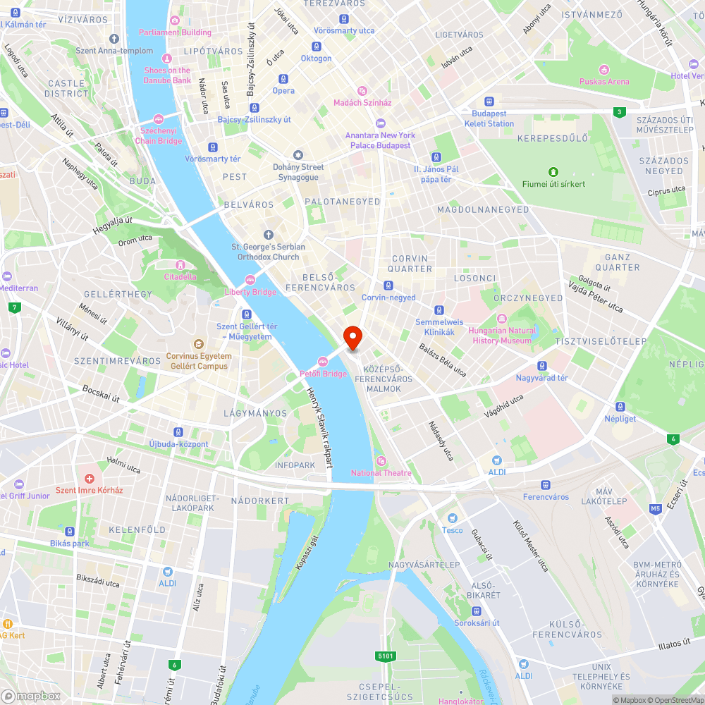 Hiányzó tábla a Boráros téren bejelentés helye