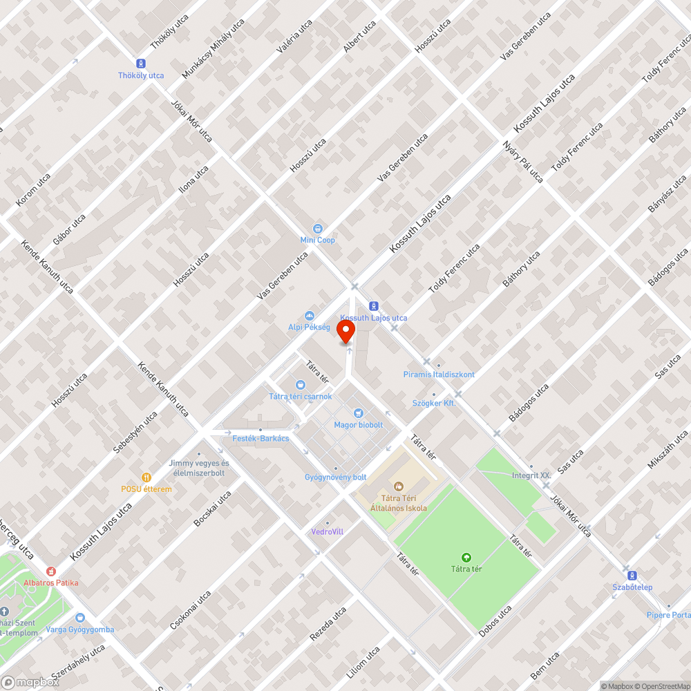 Elhagyott autó bejelentés helye