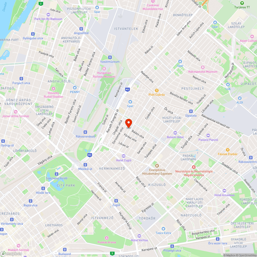 Kátyúk a Fűrész - Ráskay kereszteződésben bejelentés helye