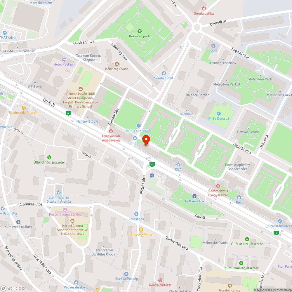 P+R parkoló a Szárnyas utcában bejelentés helye