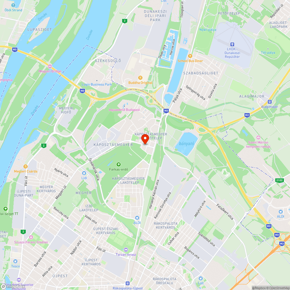 Buszmegálló kátyúja bejelentés helye