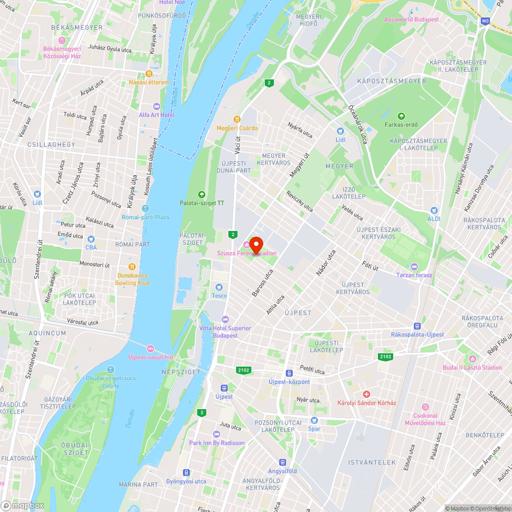 Kátyúk a Mildenberger utca és a Labdarúgó köz sarkán bejelentés helye