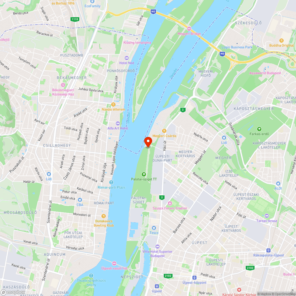 Újpesti dunapart bejelentés helye
