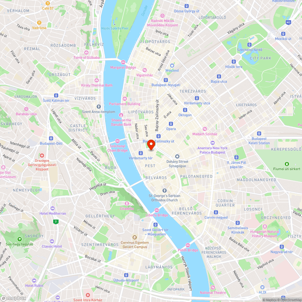 Összefirkált kandelláberek - Deák Ferenc utca bejelentés helye