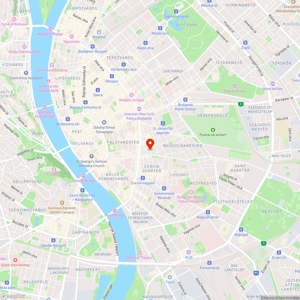 Kátyú a Német utcában bejelentés helye