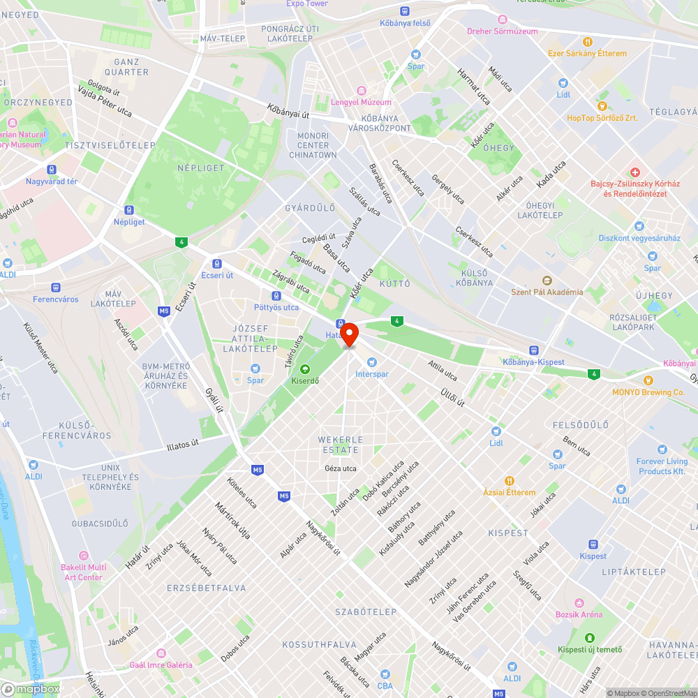 Mélyvíz! bejelentés helye