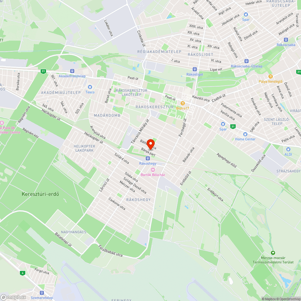 Kátyútenger bejelentés helye