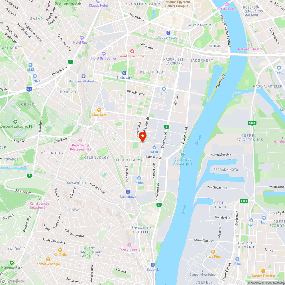 Beszakadt járda bejelentés helye