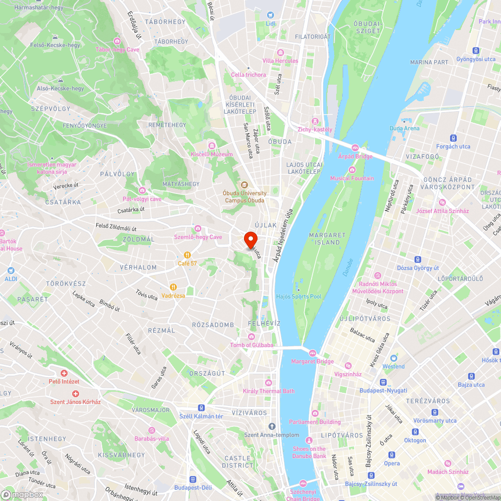 Kiszáradt fák a Daru utcában bejelentés helye