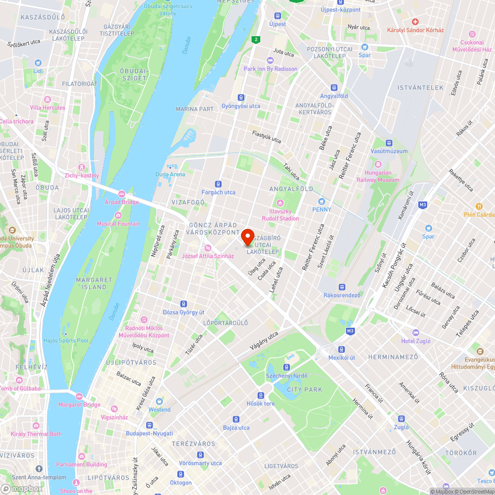 Álcázott útakadály bejelentés helye