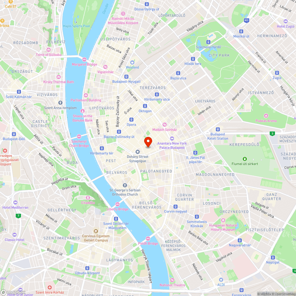 Kazinczy utca bejelentés helye