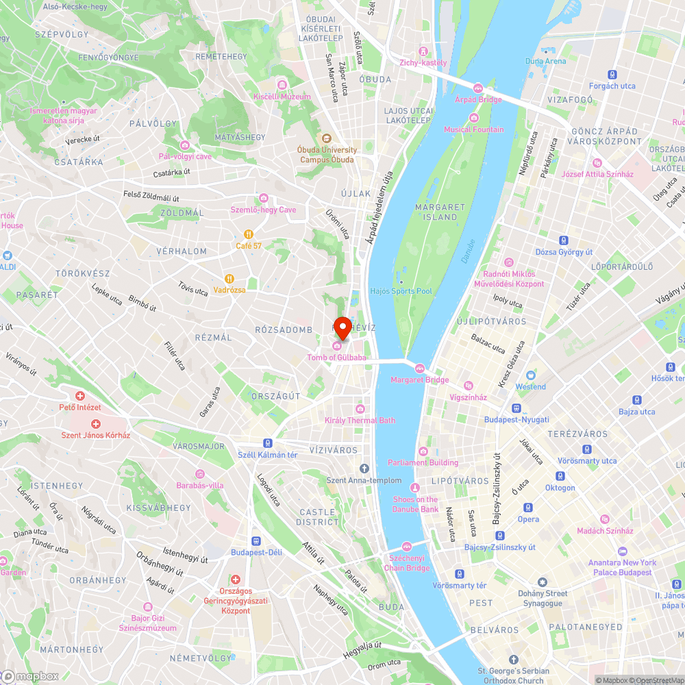 Gül baba utca - felújítandó bejelentés helye