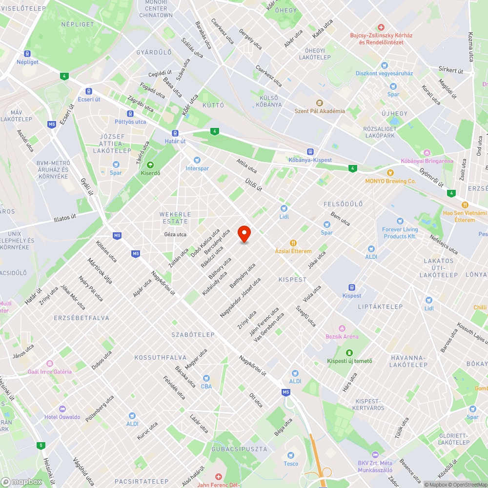 kátyútenger bejelentés helye