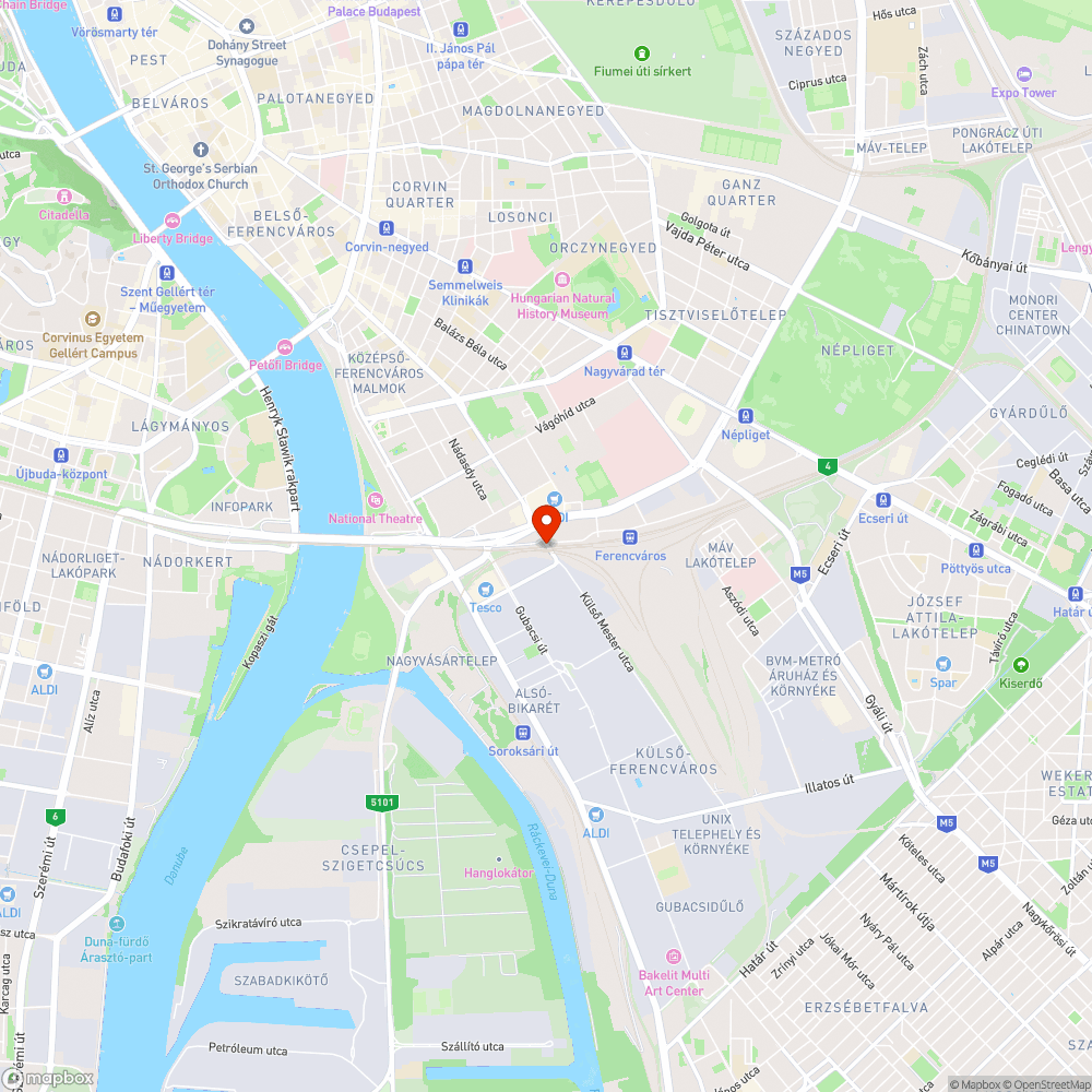 IX. kerület Mester uca bejelentés helye