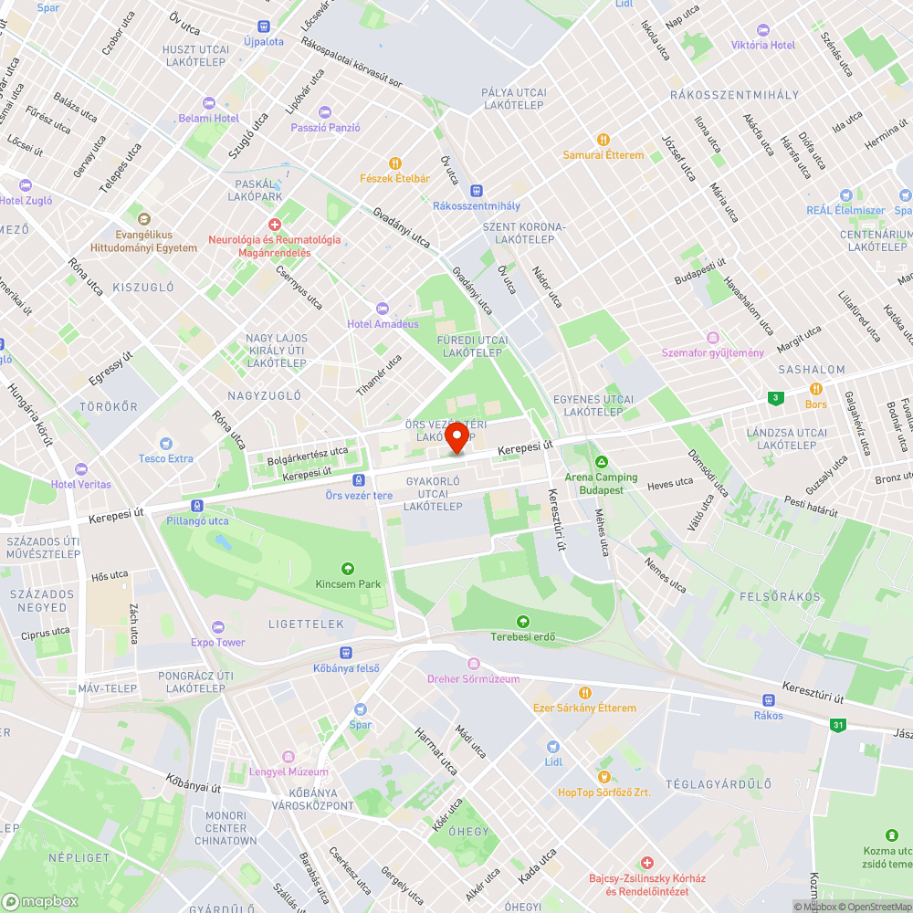 Gyalog átkelő jelző gomb bejelentés helye