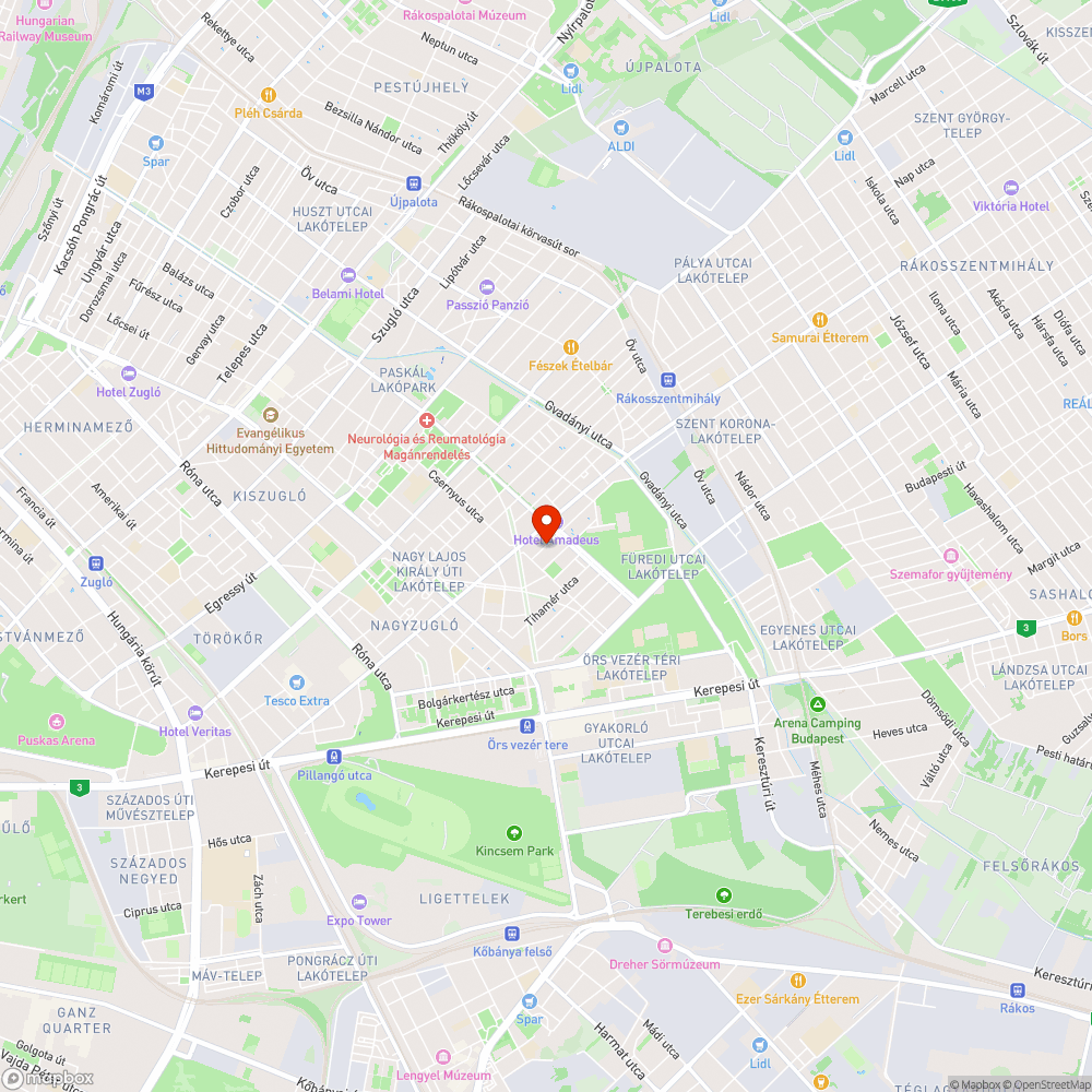 Bp. Zsálya u. kátyúk bejelentés helye