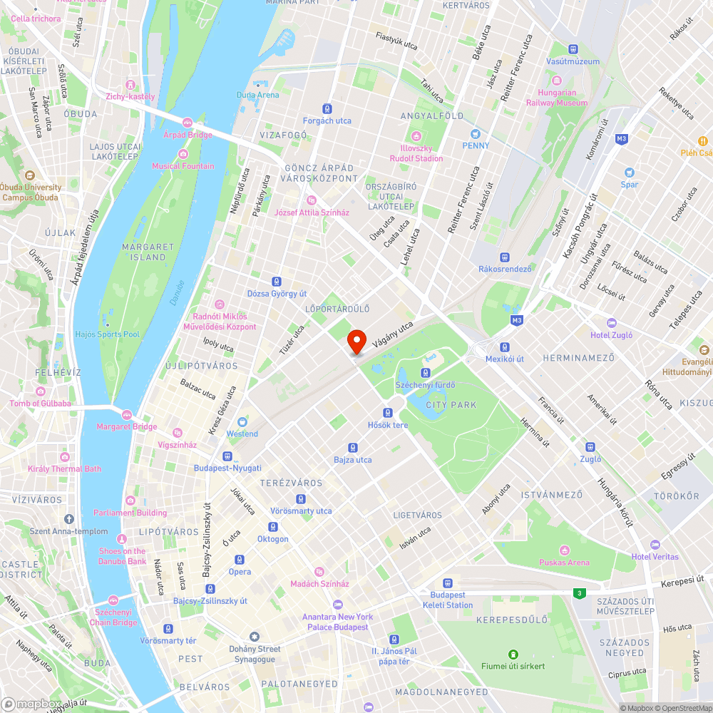 BKV buszmegálló - Vágány utca bejelentés helye