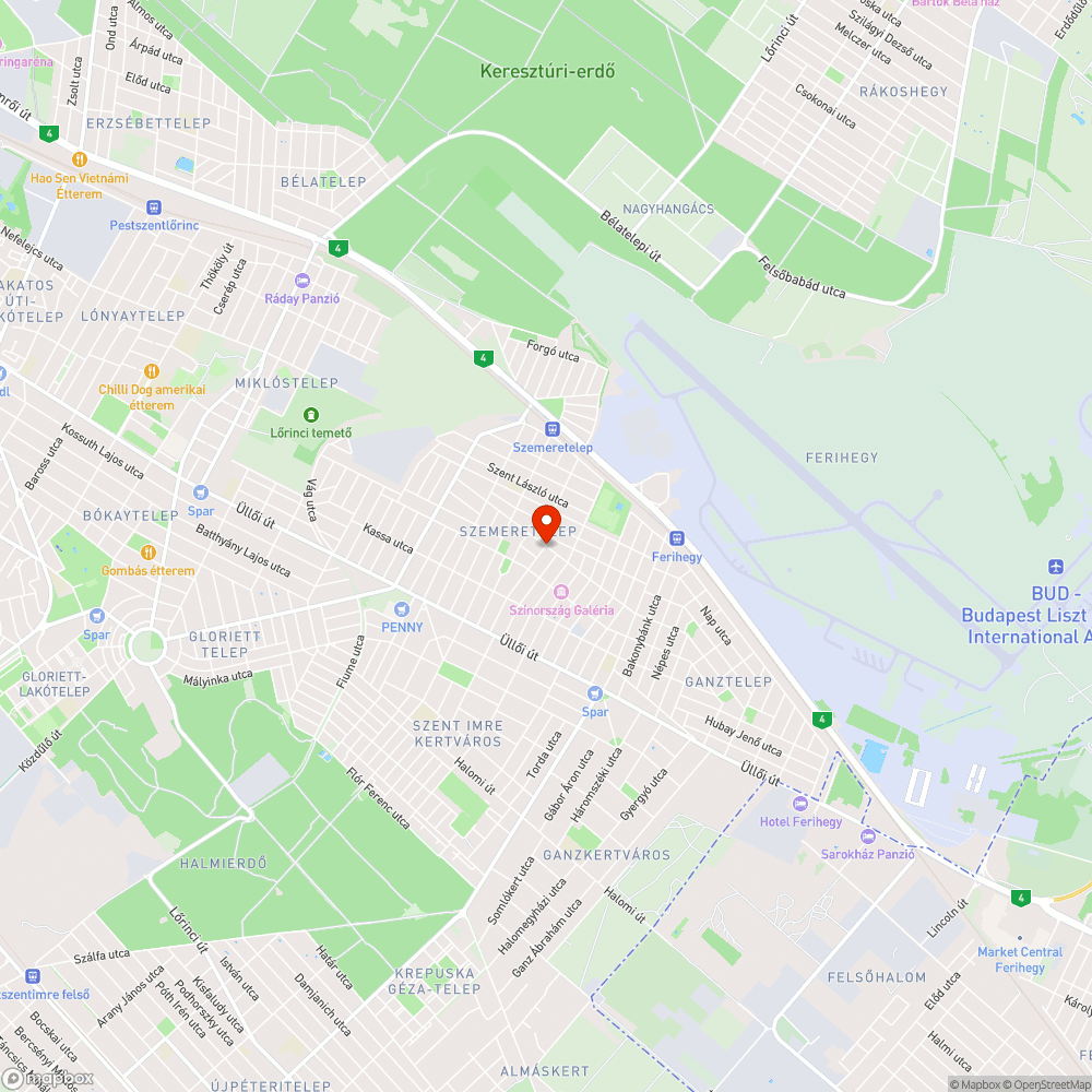 Folyamatosan növekvő kátyú a Nyíregyháza utcában-XVIII. kerület bejelentés helye