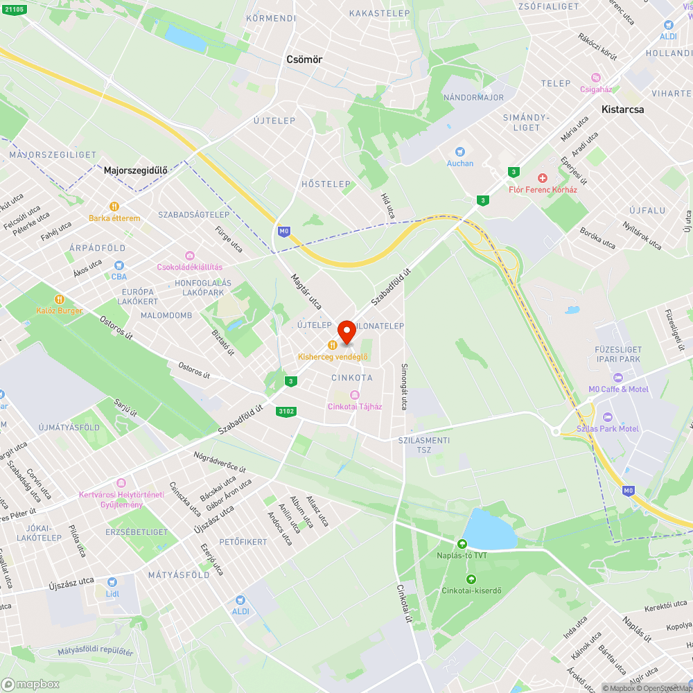 Elfoglalt járda bejelentés helye